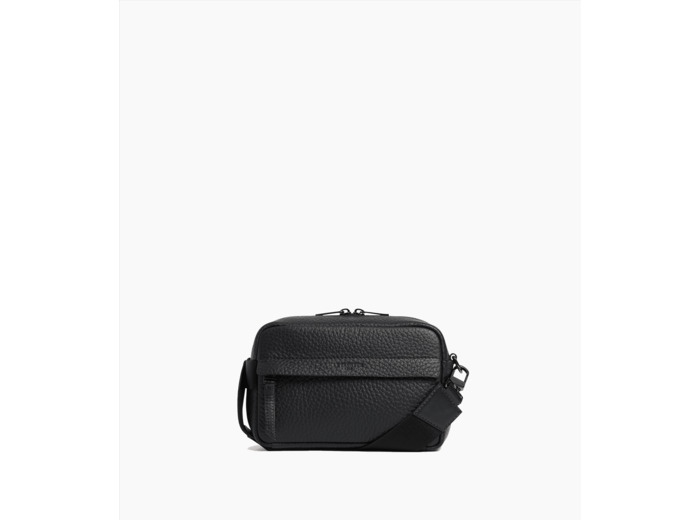 Petit sac bandoulière Noah en cuir grain buffle et cuir lisse