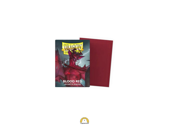 Sleeves Dragon Shield Matte : Blood Red