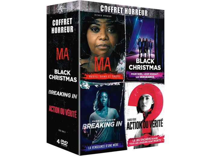Dvd Coffret horreur : Ma + Black Christmas + Breaking In + Action ou vérité