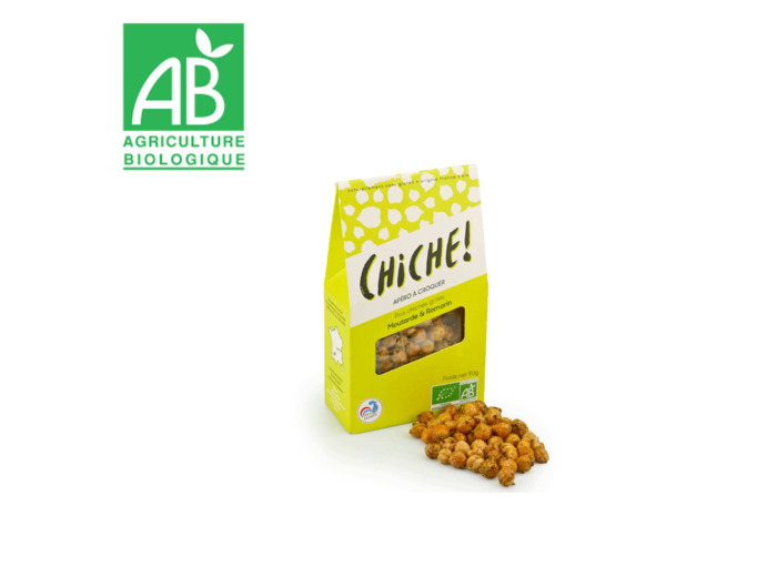 Pois Chiches grillés Moutarde et Romarin - 100g