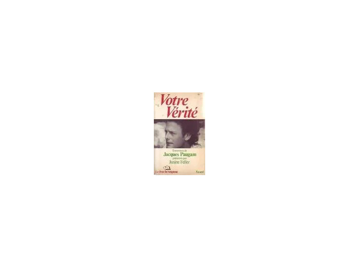 Livre Votre Vérité
