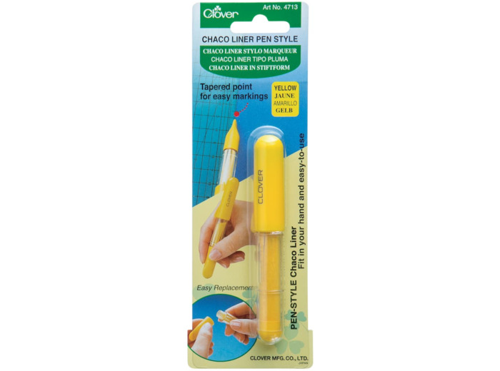 Clover – Stylo Marqueur "Chaco Liner" Coloris Jaune