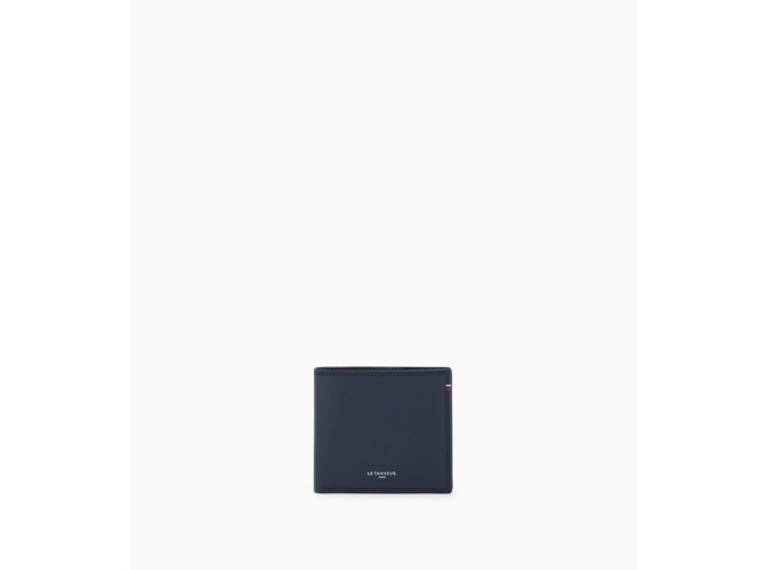 Porte cartes horizontal avec poche billets Martin en cuir lisse