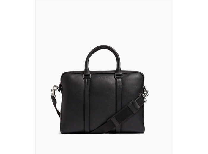 Porte documents 17" Charles en cuir grainé petit modèle