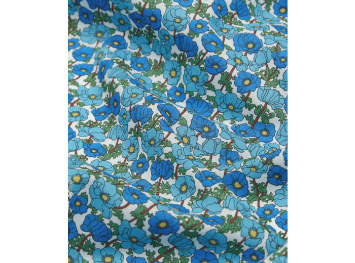 Liberty Of London - Tissu Batiste de Coton Tana Lawn "Charmian" Bleu