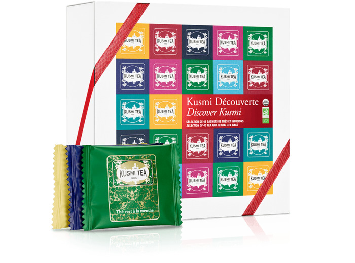 Coffrets & Assortiments Kusmi Découverte bio  - Coffret 45 sachets enveloppés - 90 gr