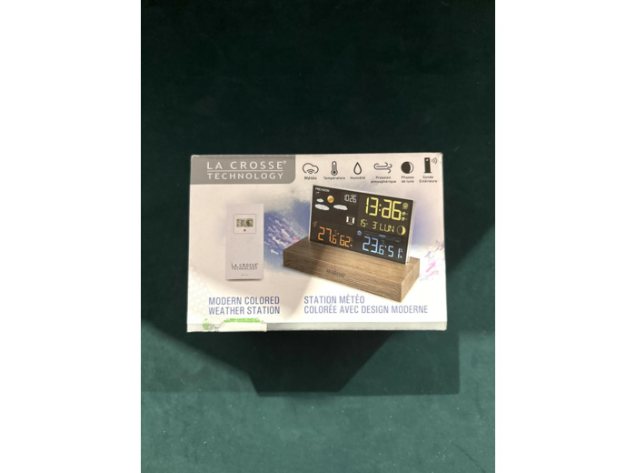 Station météo La Crosse Technology Coloré avec Design Moderne WS6206 53161520 Bois