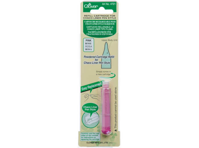 Clover – Recharge pour Stylo Marqueur "Chaco Liner" Coloris Rose