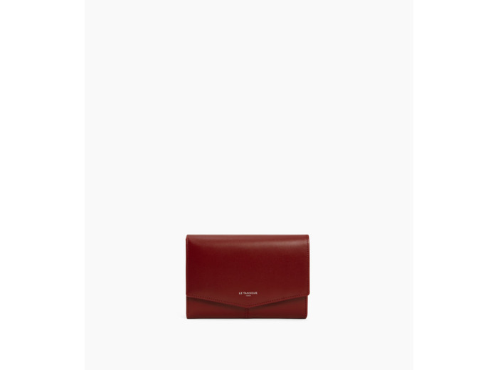 Portefeuille moyen modèle Charlotte en cuir lisse