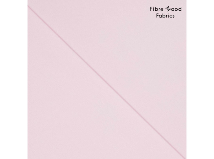 Fibre Mood - Tissu Toile Fine Déperlante "Lee" Uni Couleur Rose Poudré
