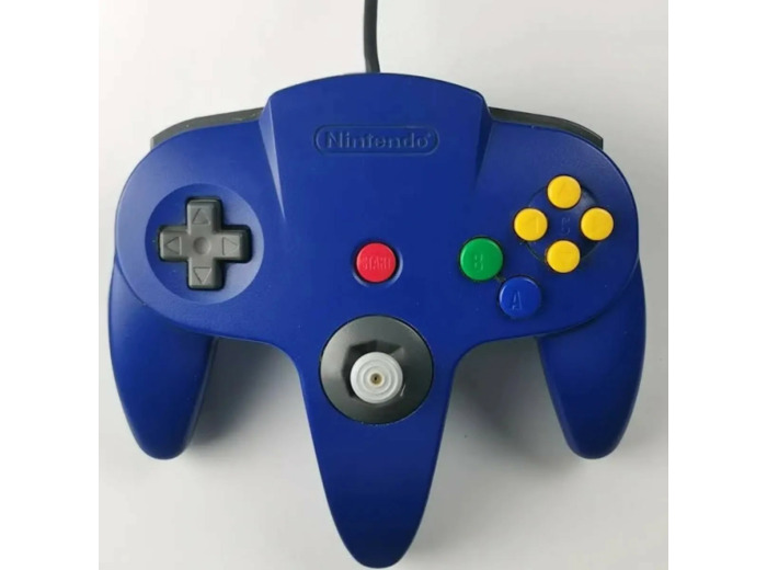 Manette Filaire Nintendo N64 Bleu