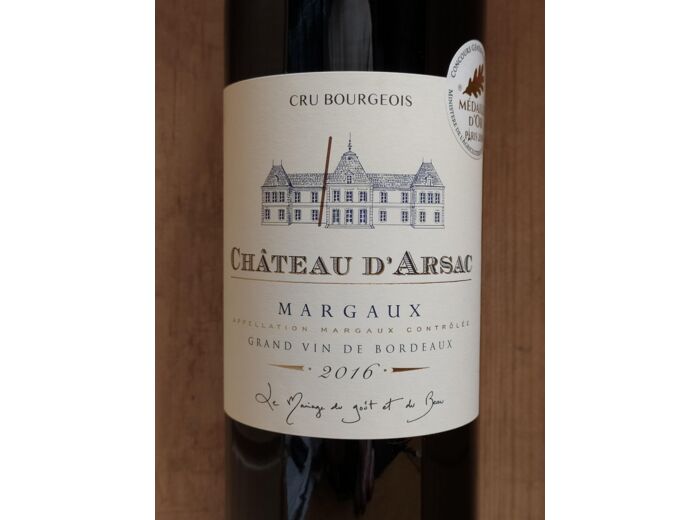 Margaux - Château D'Arsac - 2016 - Rouge - Château d'Arsac