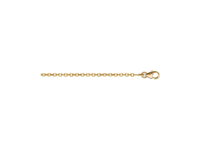 Chaîne forçat 2mm 40 cm plaqué or