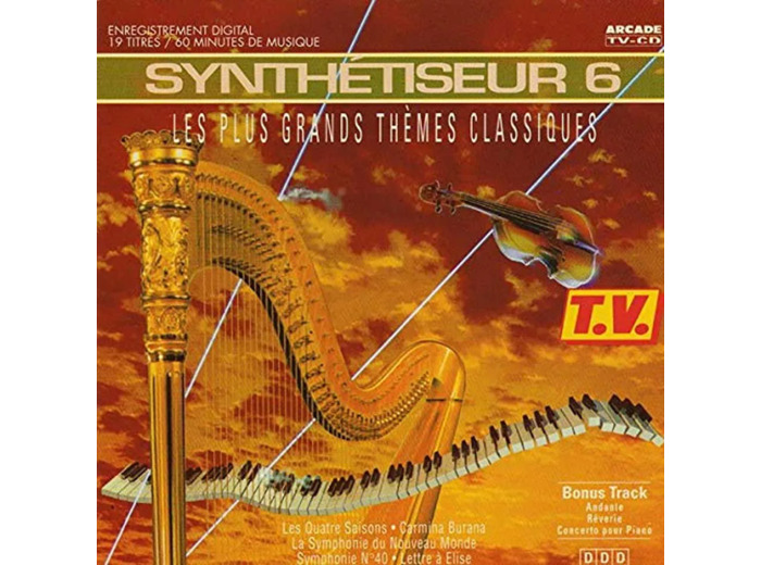 Cd Synthétiseur Vol. 6 les Plus Grands Thèmes Classiques