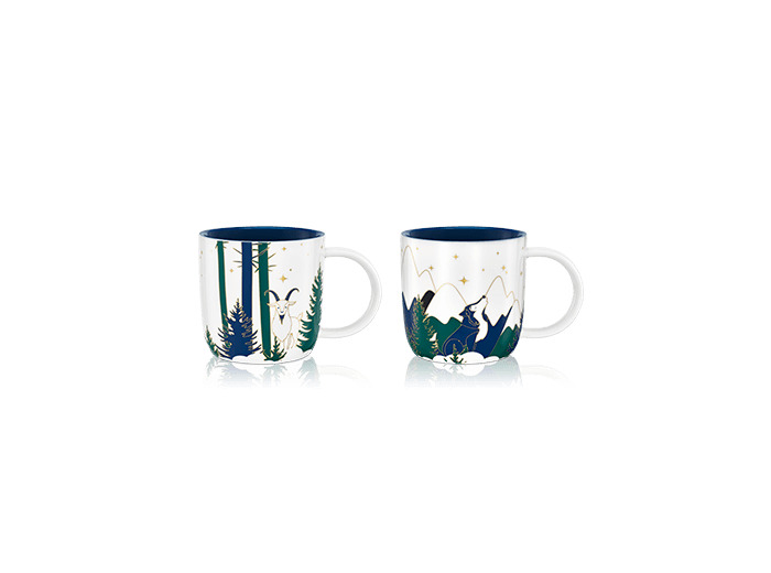Accessoires Coffret 2 mugs Hiver 2024 - Motifs loup et bouc