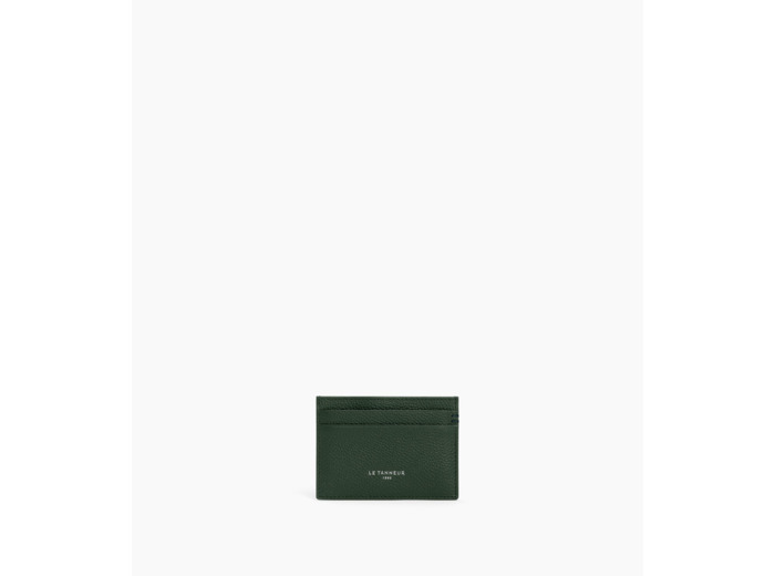 Porte cartes Lucien en cuir grainé