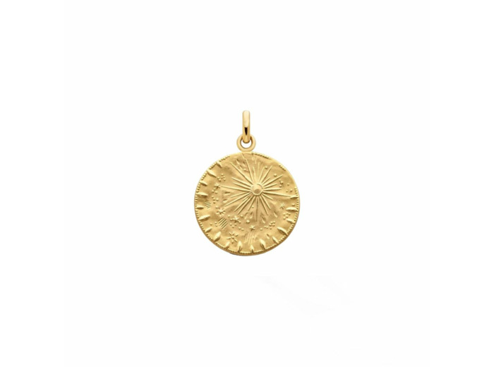 Médaille Arthus Bertrand Pluie d'Etoiles en or jaune poli, 18mm