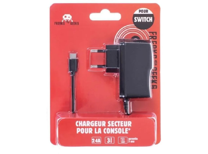 Chargeur Secteur Freaks and Geeks  pour Switch