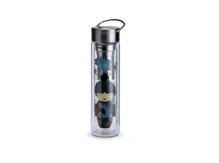 EIGENART Théière nomade en verre 35Cl double paroi Little Geisha avec filtre