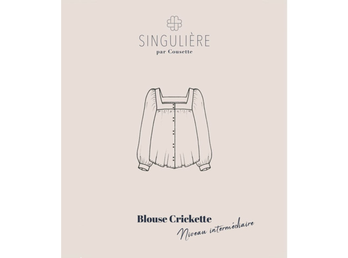 Singulière par Cousette – Patron Couture Blouse "Crickette" du XS au XXXL