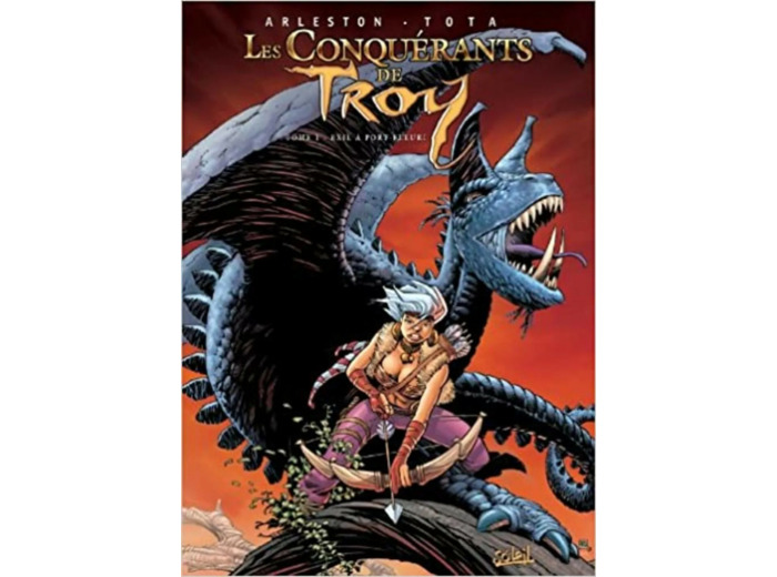 Livre Les Conquérants De Troy Tome 1 - Exil À Port - Fleuri