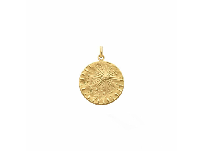 Médaille Arthus Bertrand Pluie d'Etoiles en or jaune poli, 23mm