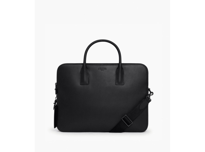 Porte document slim 15" Emile en cuir signature T