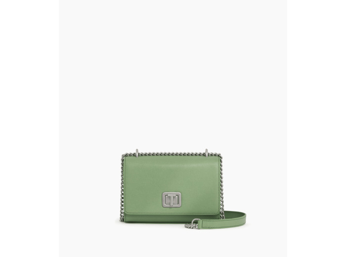 Petit sac bandoulière Eva en cuir grain caviar