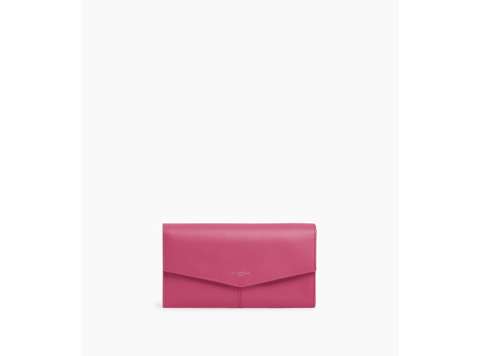 Grand portefeuille Charlotte en cuir lisse