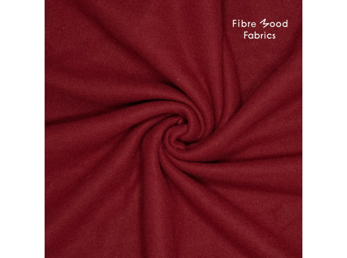 Fibre Mood – Tissu Lainage "Dila" Couleur Rouge Vin