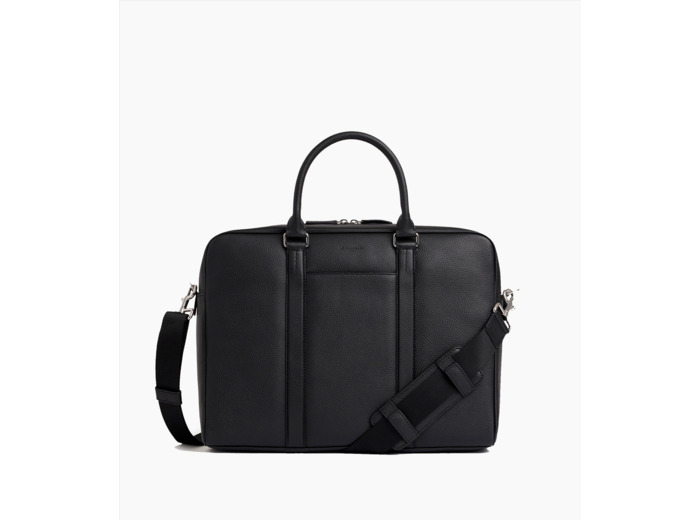 Porte documents 17" Charles en cuir grainé grand modèle