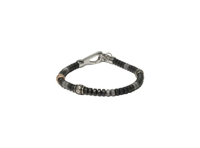 Bracelet Borsari Tibet en argent et hématite