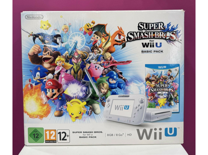 Console Nintendo Wii U 8 Go blanche + Super Smash Bros