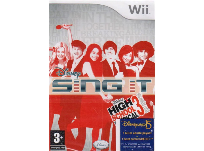 Jeu Wii Disney sing it : high school musical 3