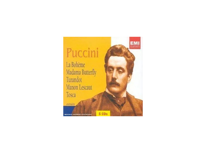 Cd Extraits de La Bohème, Madame Butterfly, Turandot, Manon Lescaut, Tosca