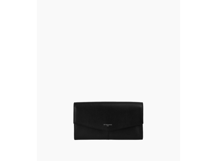 Grand portefeuille Charlotte en cuir lisse