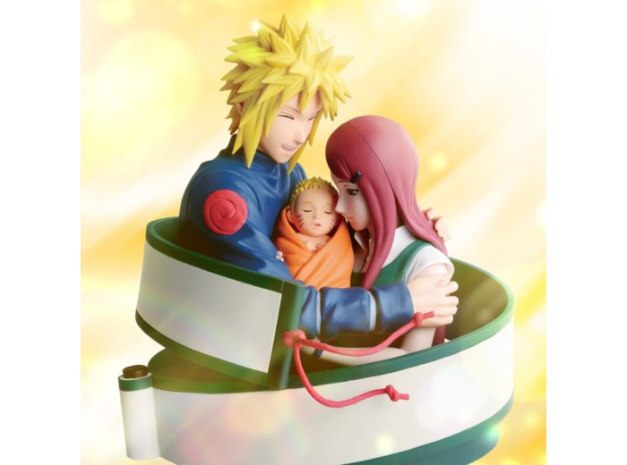 [FIGURINE] NARUTO 72 SERIES - SERIE 53 FIGURE - MINATO & NARUTO & KUSHINA
