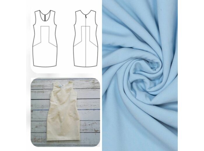 Christine Charles – Kit Couture Robe Catalina Couleur Bleu Clair