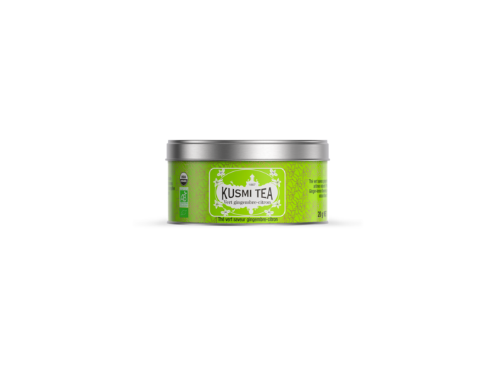 Thés Aromatisés Verts Vert Gingembre-Citron Bio - Boîte métal 20gr