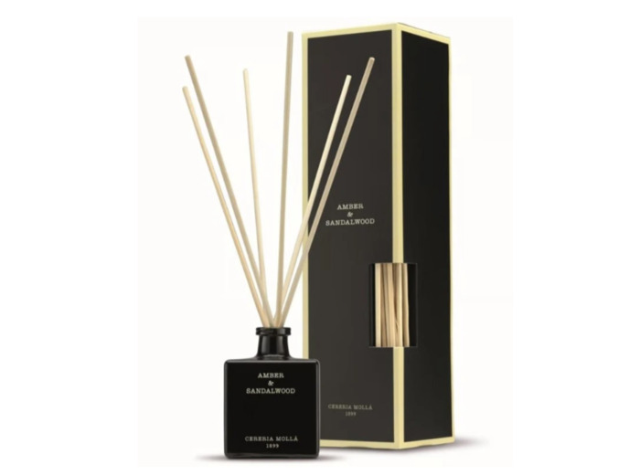 Diffuseur bâtonnets  : Amber & Santalwood - Black