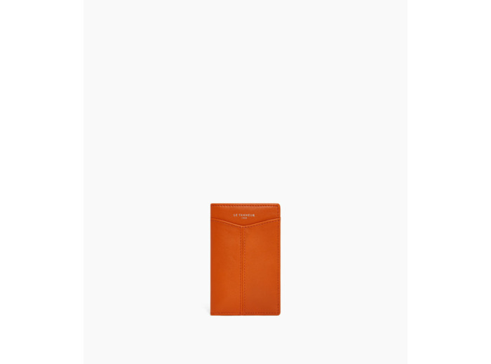 Porte cartes vertical Charlotte en cuir lisse