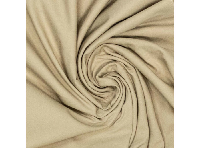 Fibre Mood - Tissu Toile de Coton  Fine "Barbara" Uni Couleur Sable
