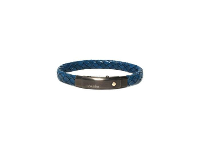 Bracelet Borsari Audace Pelle en acier et cuir