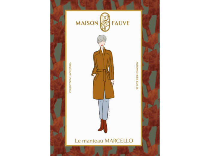 Maison Fauve - Patron Couture Femme Manteau "Marcello" du 34 au 52