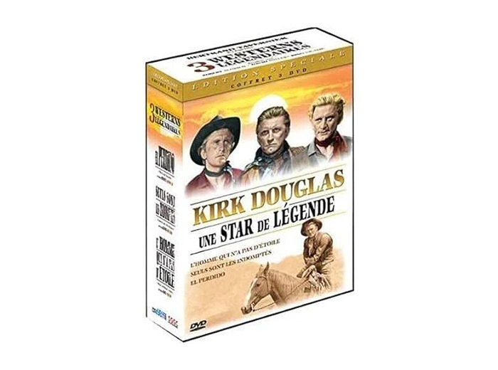 Dvd Western légendaire - Coffret Kirk Douglas : L'homme qui n'a pas d'étoile + Seuls sont les indomptés + El perdido - Pack