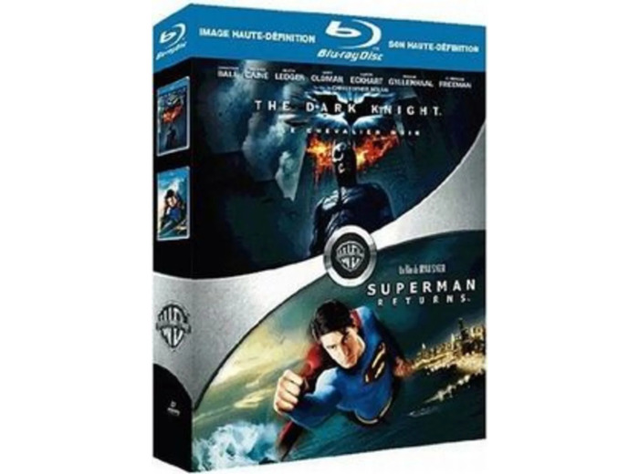 Blu-Ray The Dark Knight, le chevalier noir - Superman Returns : coffret 2 Blu - ray [Blu - ray]
