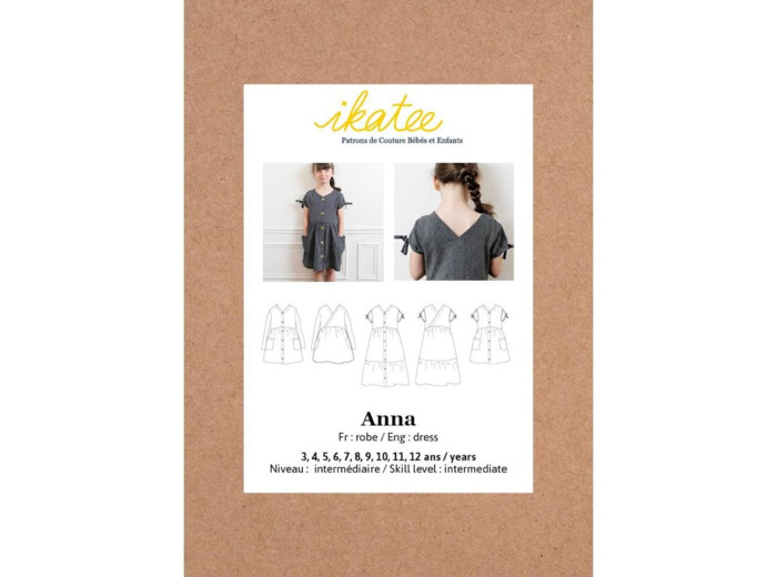Ikatee – Patron Enfant Robe "Anna" de 3 à 12 ans