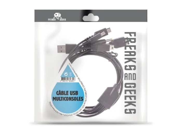 Cable Recharge 3ds/lite/wiiu/psp Freaks And Geeks 290033