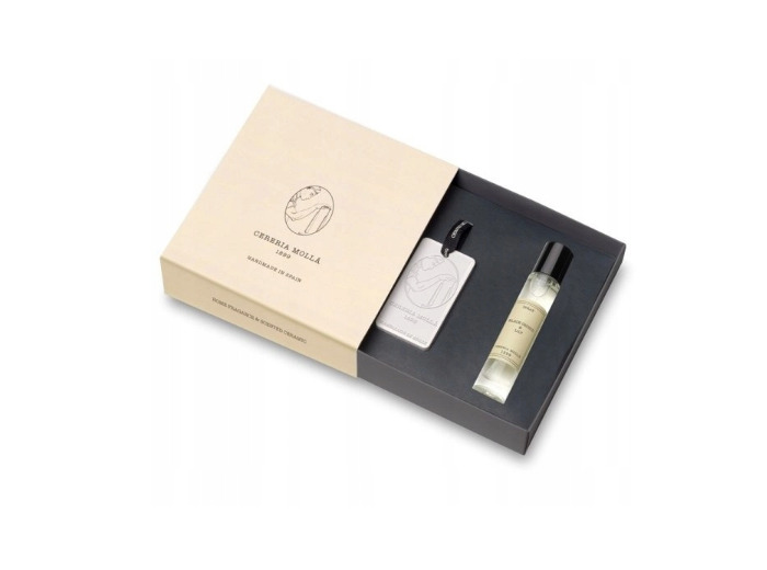 Coffret cadeau 1 plaque en céramique + 1 brume parfumée 15 ml : Black Orchid & Lily - Ivory