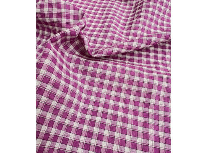 Singulière par Cousette - Tissu Carreaux Shiny - Magenta